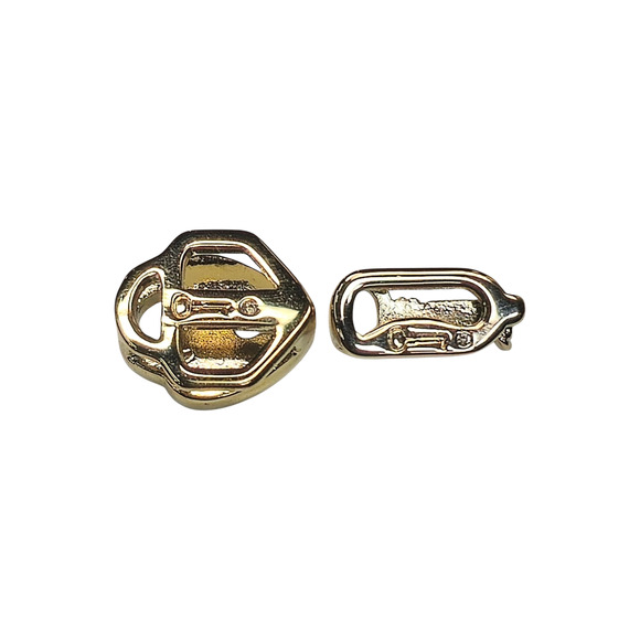 Keep Collective Heart Lock & Key Set Gold Tone Slide Key Bracelet Charm - Picture 2 of 2